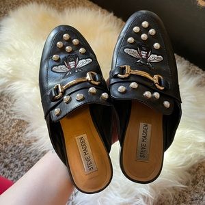 Pearl and Bee Slide Mules